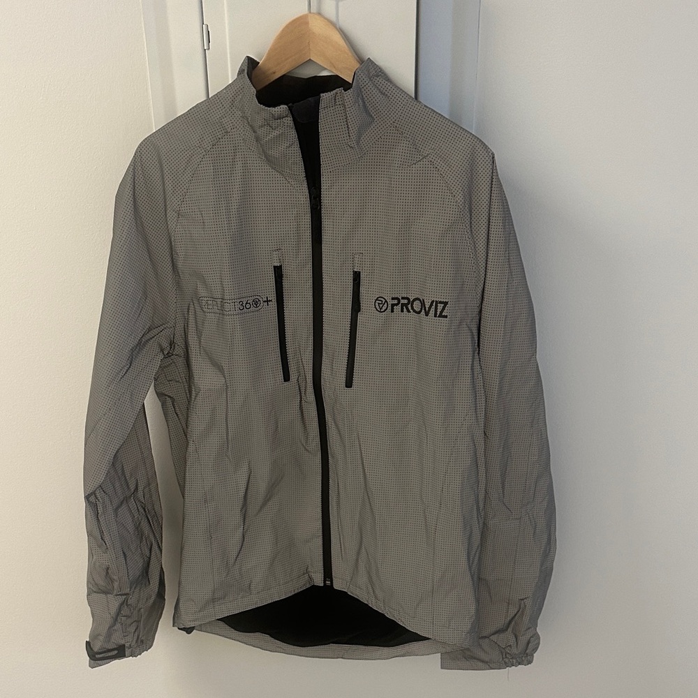 Men's Reflective Gray Performance Jacket - image 1